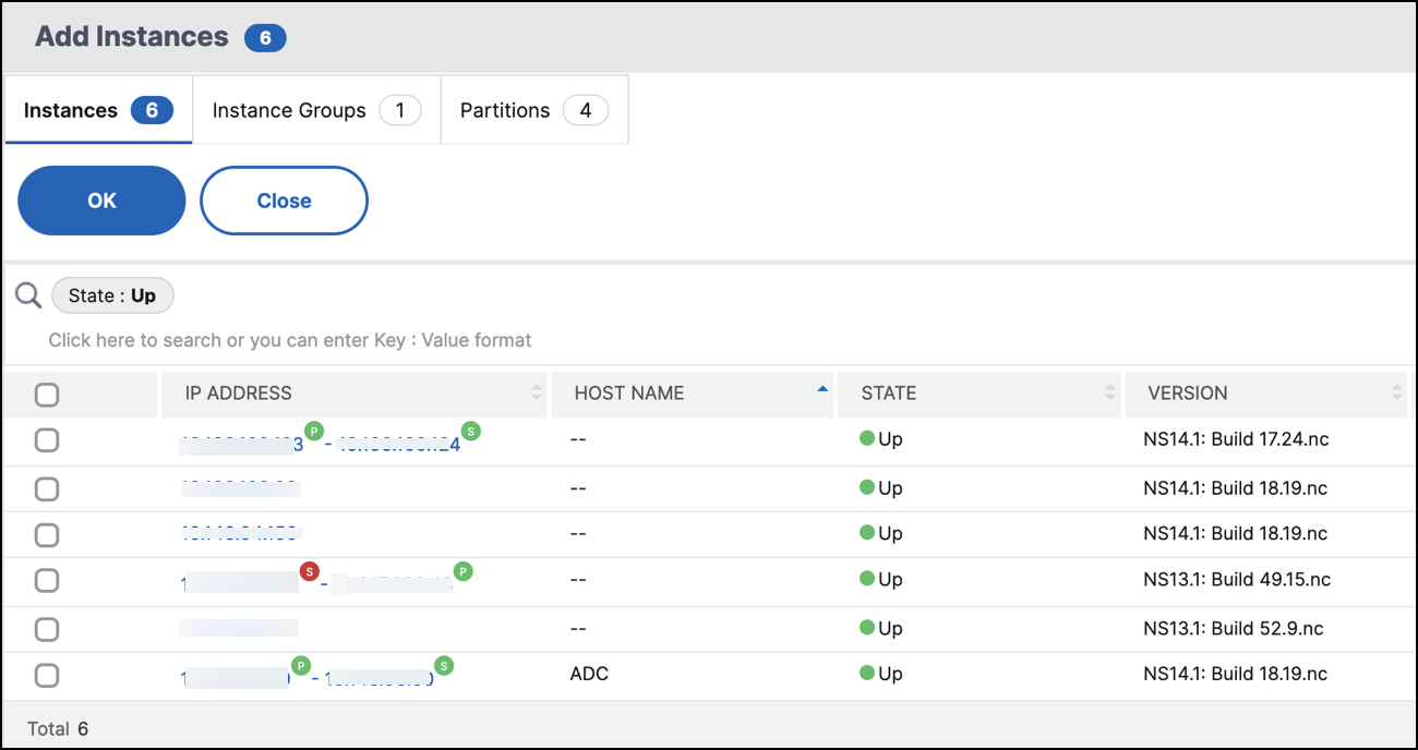 Add instances to upgrade maintenance job