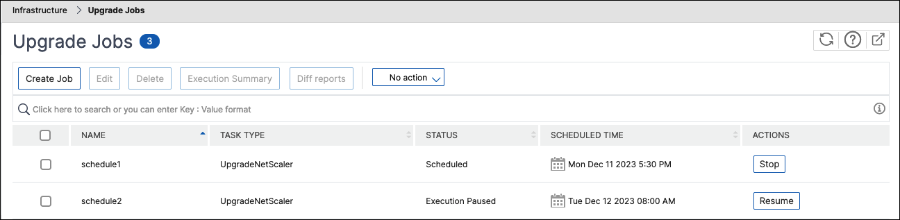 Stop or resume scheduled jobs