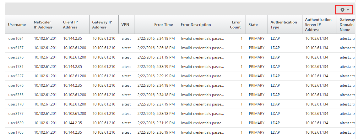 Authentication errors