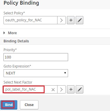 Click Bind