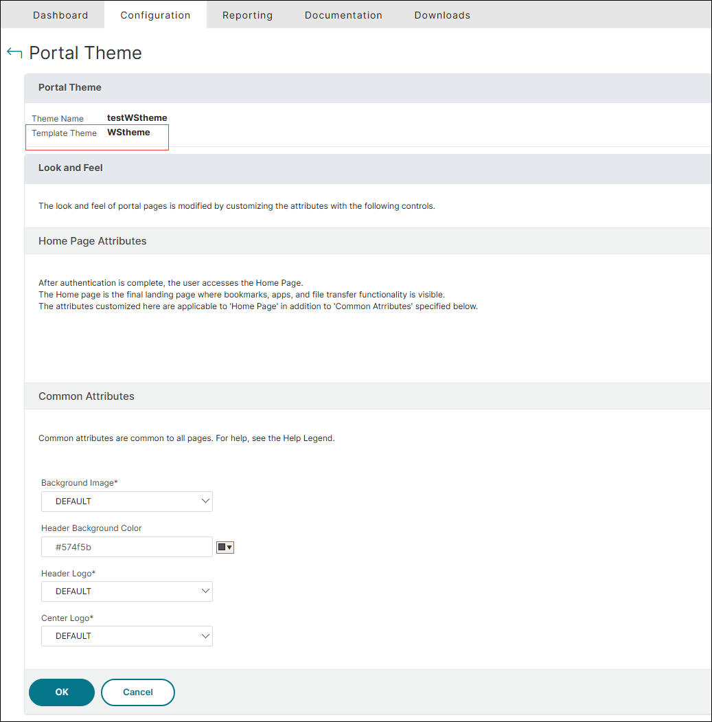Custom Workspace theme