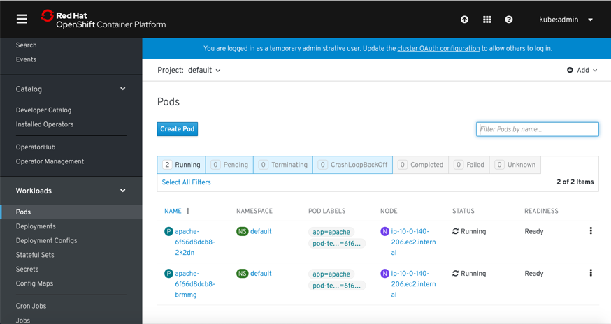 Application pod
