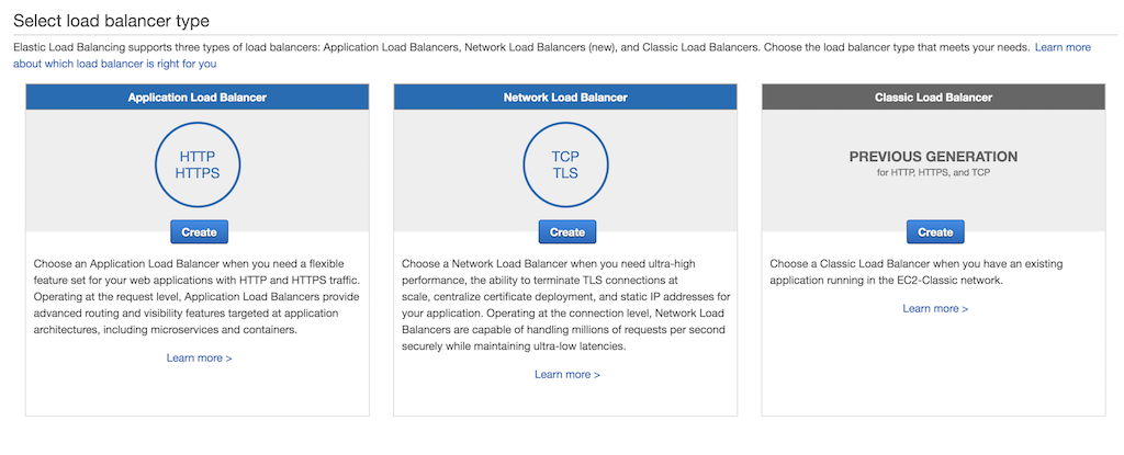 Classic Load Balancer Create