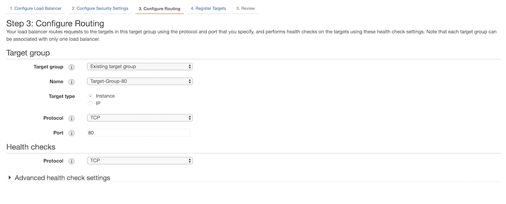Configure routing