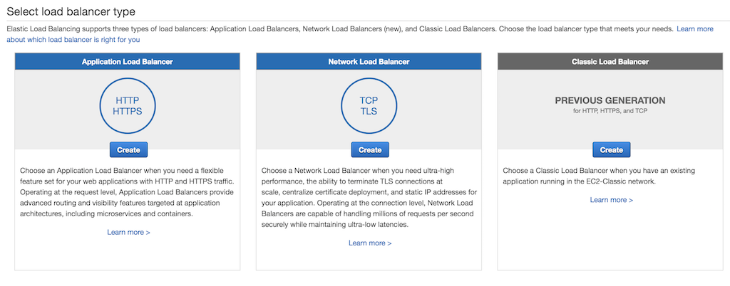 Create Network load balancer