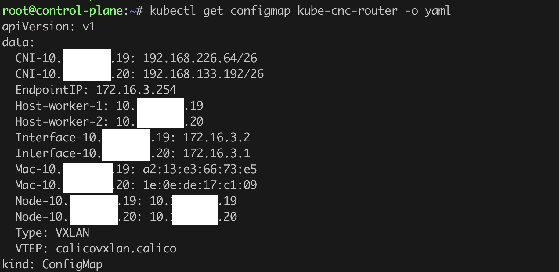 Router data section