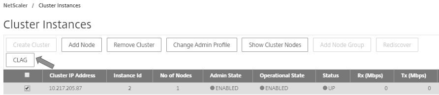 Edit a cluster instance