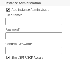 Instance admin