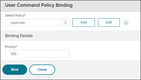 Bind policy