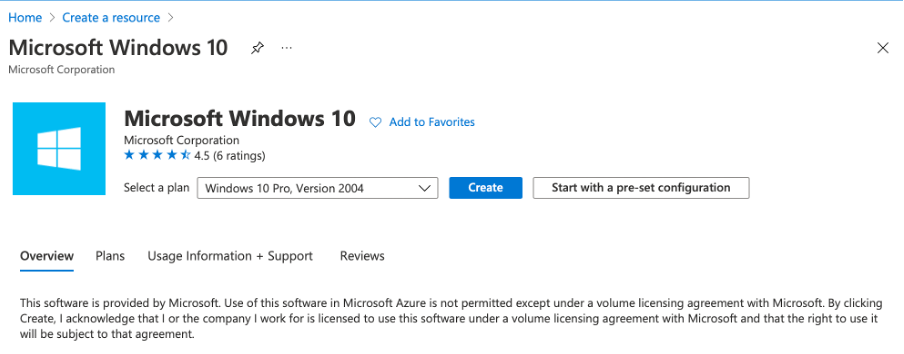 Microsoft Windows 10 erstellen