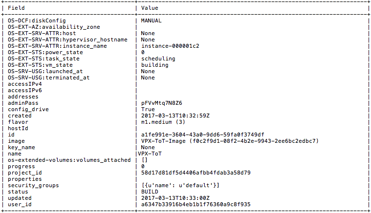 OpenStack CLIによるプロビジョニング