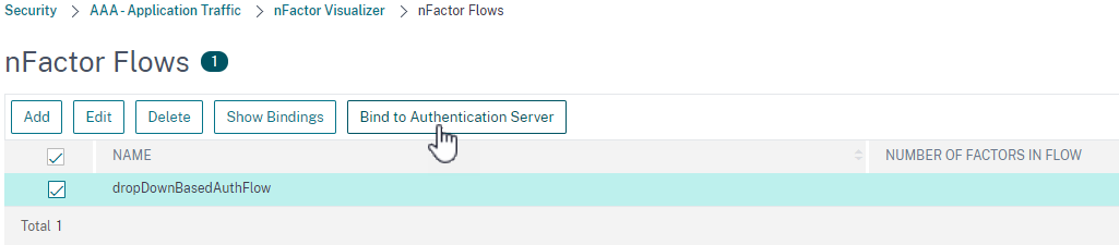 Bind the flow to the virtual server