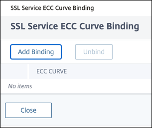 Add ECC curve binding