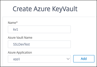 Paramètres Azure Key Vault