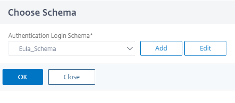 Select a schema for first factor