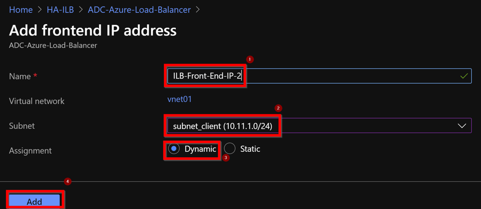 Add front-end IP address