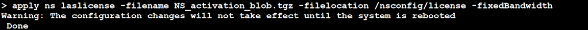 LAS license CLI