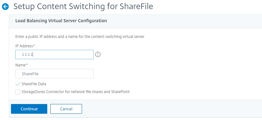 ShareFile CS virtueller Server