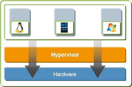 Architektur von NetScaler VPX auf Hypervisor