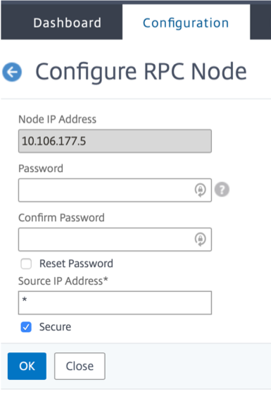 configure RPC node