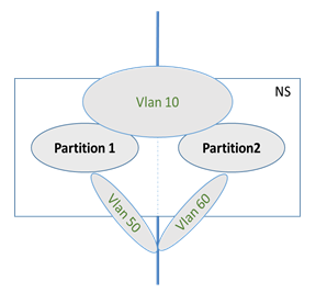 Shared VLAN admin partition