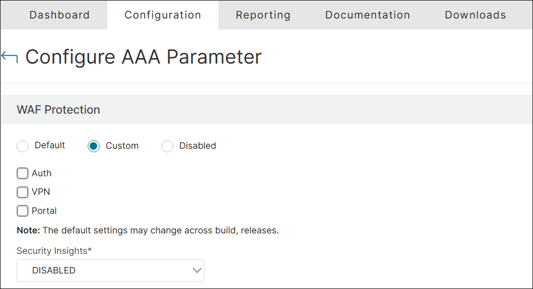 Custom Web App Firewall protection