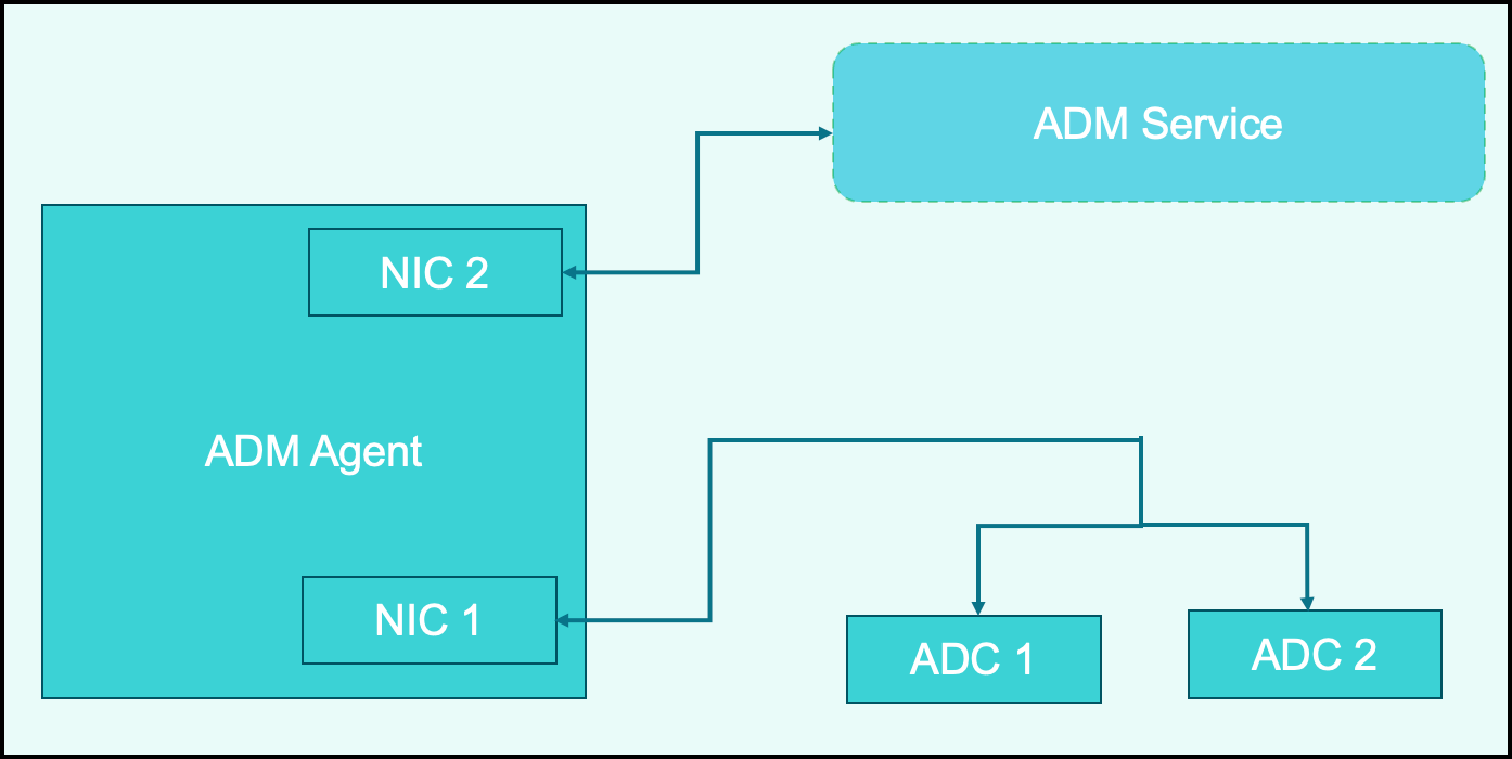 Diagrama de bloques de la infraestructura NIC dual