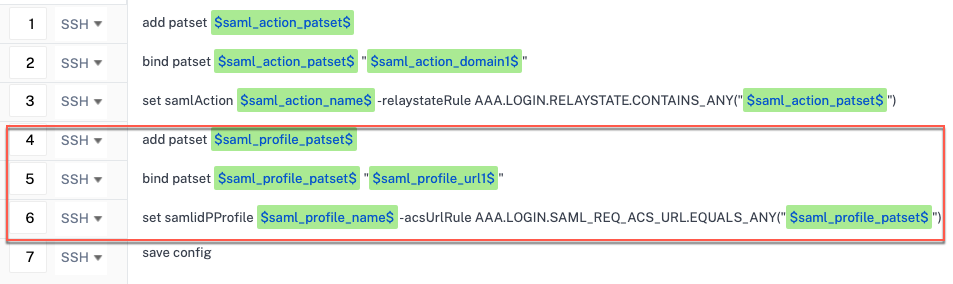Personnaliser le profil SAML