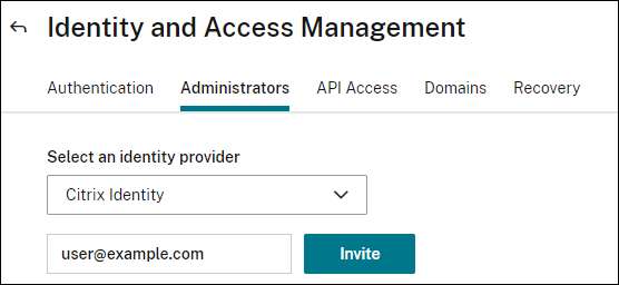 Invite a user to use the NetScaler ADM