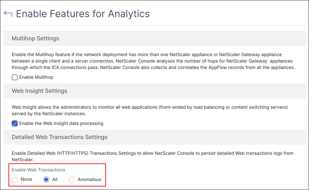 Insights  Citrix Analytics for Performance