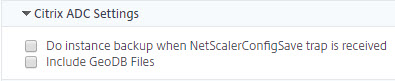 Especificar la configuración de NetScaler