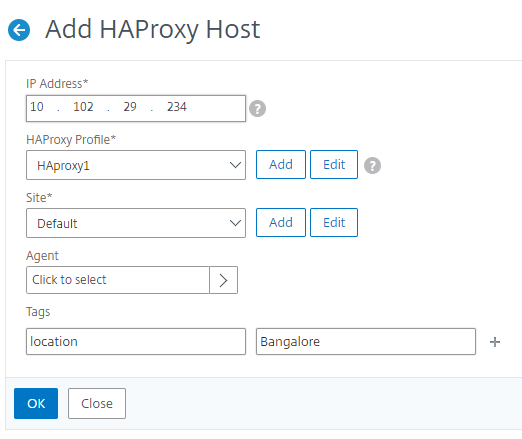HAProxy-Host hinzufügen