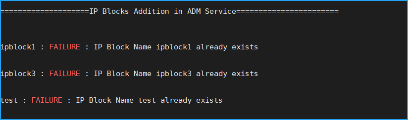IP blocks manual addition