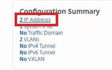 Configure IP address