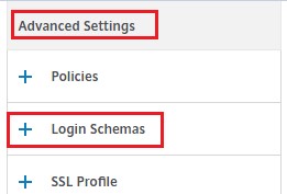 Select login schema
