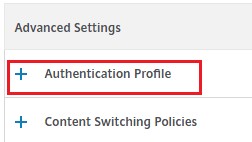 Select authentication profile