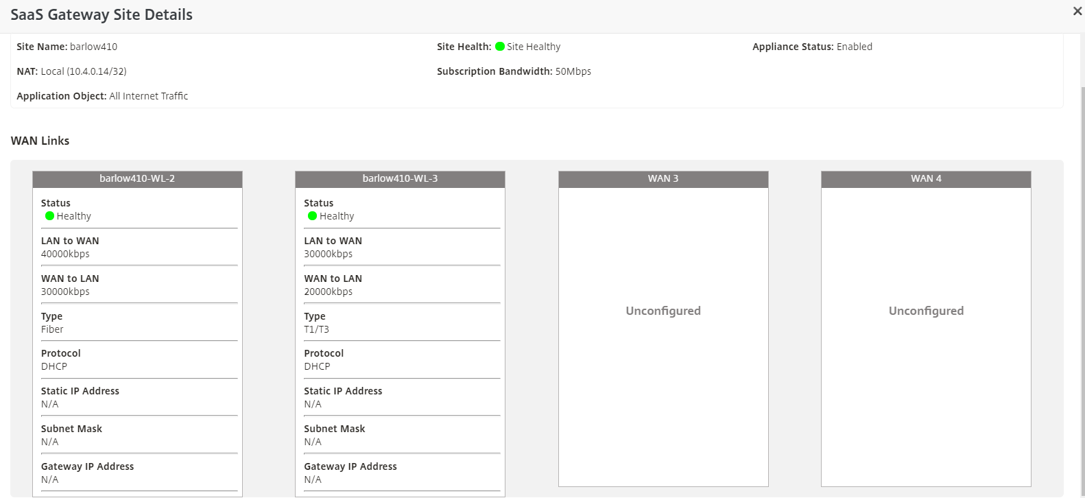 Registros de la puerta de enlace