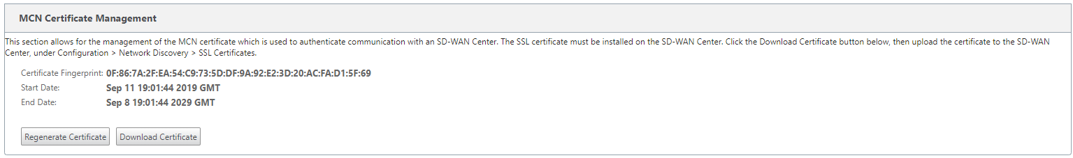 Regenerate certificate