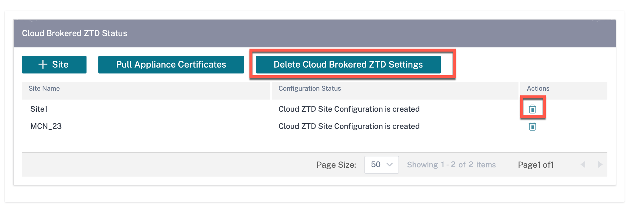 Delete settings in cloud zero-touch deployment