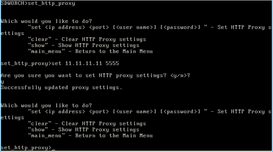 HTTP proxy CLI
