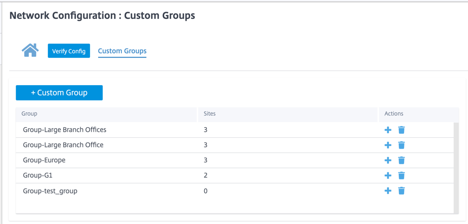 Custom groups