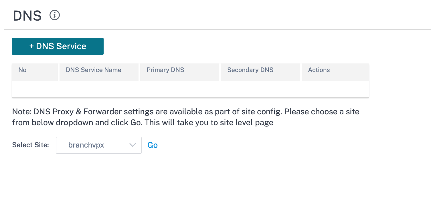 DNS server site selection