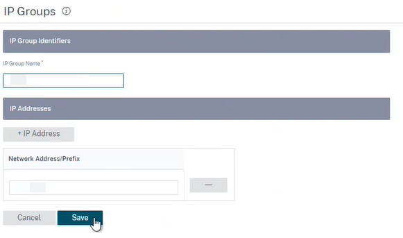 IP groups detail