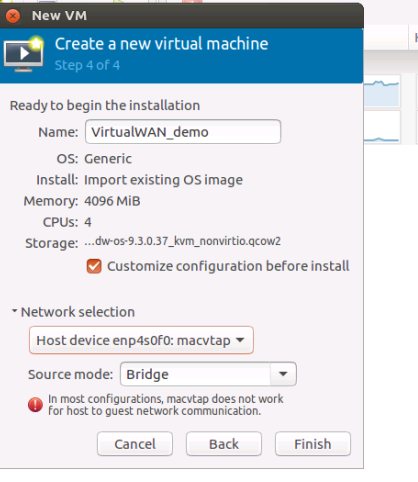 New VM disk space