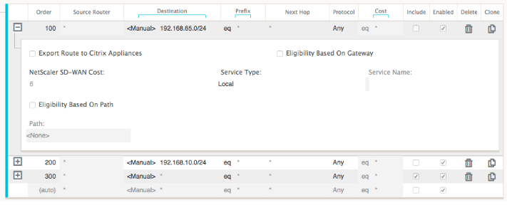 BGP connection export routes