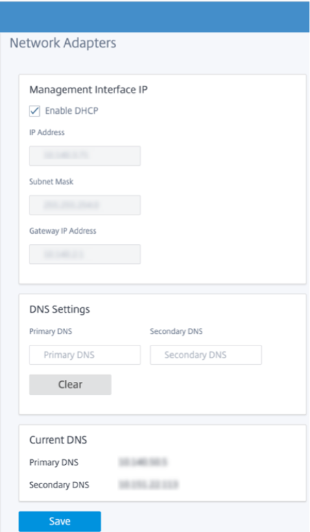 New user interface management and DNS