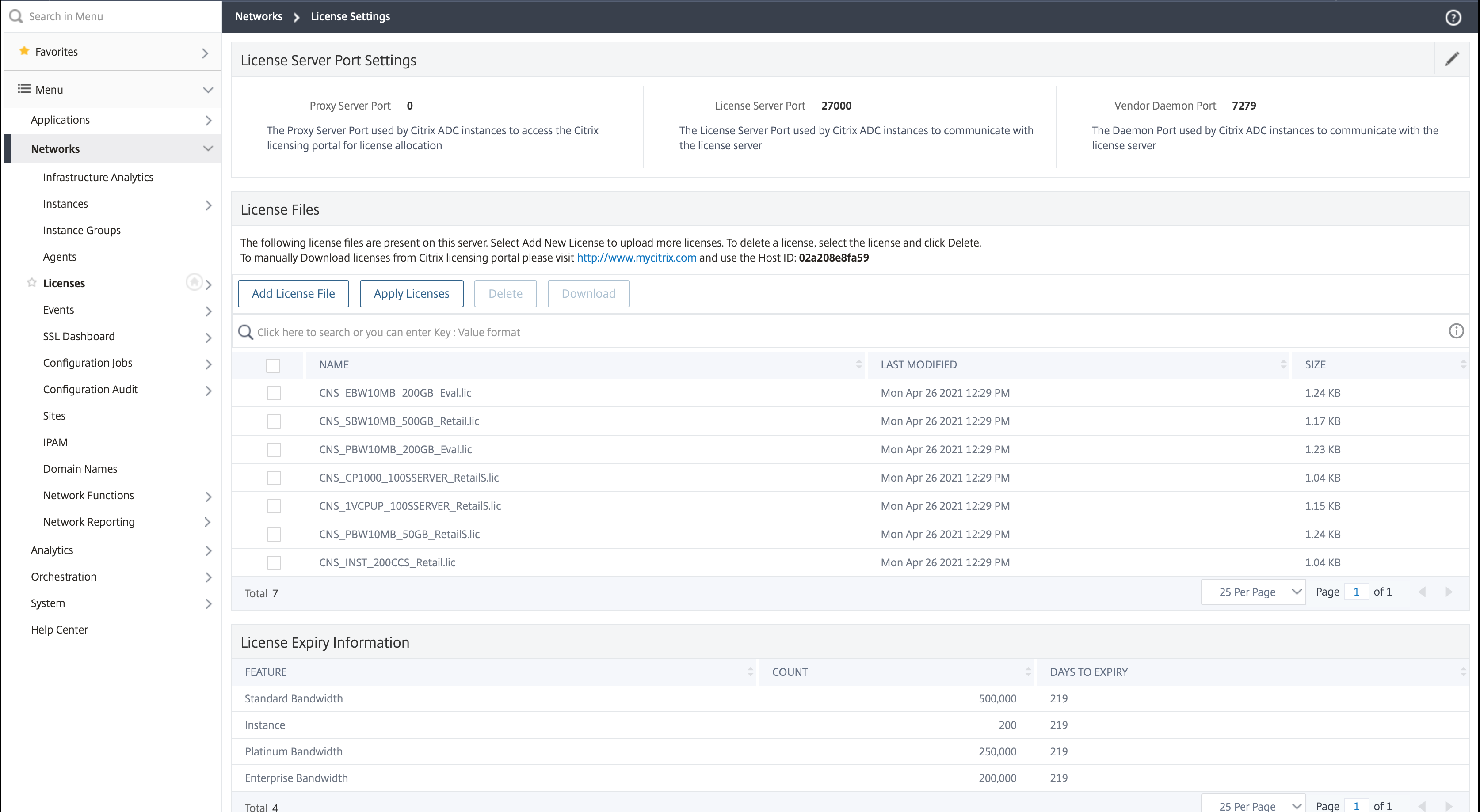 vCPU license pool