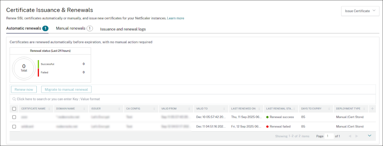 ACME support high-level architecture