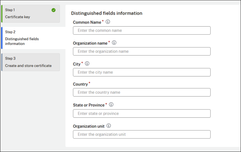 ACME csr information