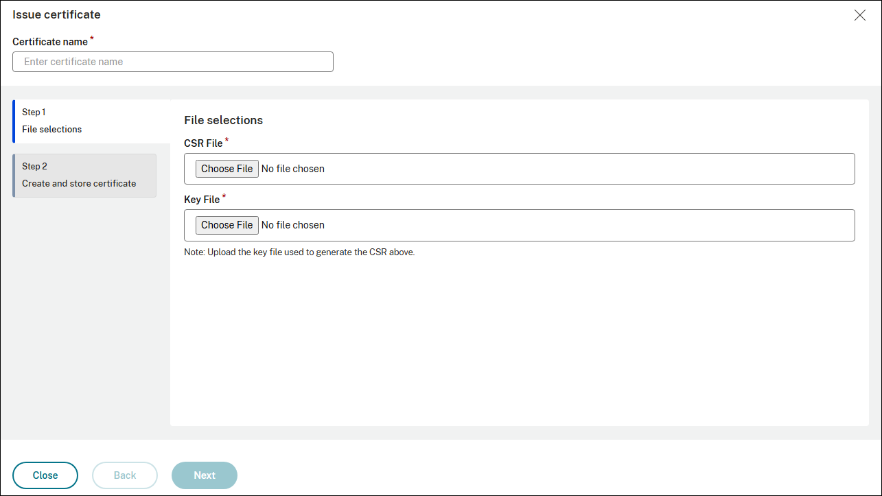 ACME csr information